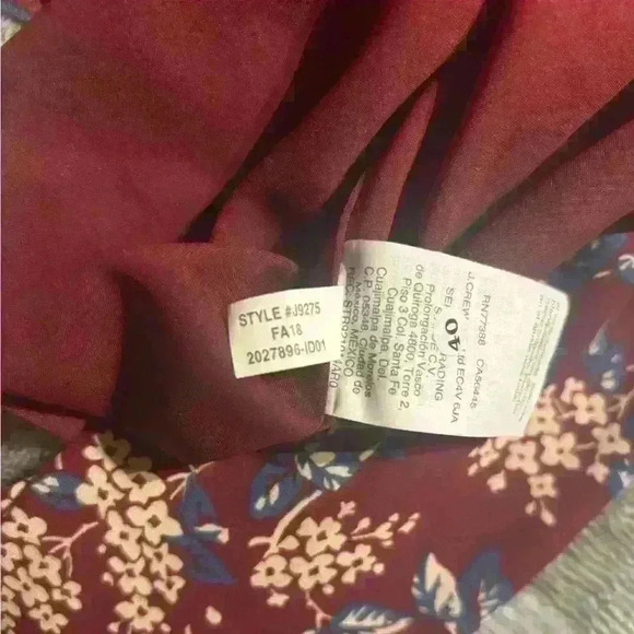 Madewell Button Back Dress in Antique Flora, October Dusty Burgundy Size Medium. - Picture 10 of 10